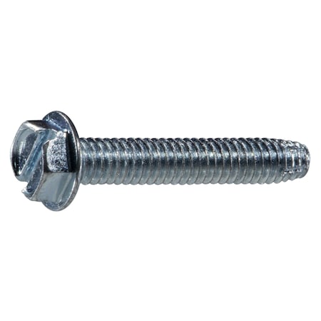 Midwest Fastener Sheet Metal Screw, #8 x 1 in, Zinc Plated Steel Hex Head Hex Drive, 25 PK 931727